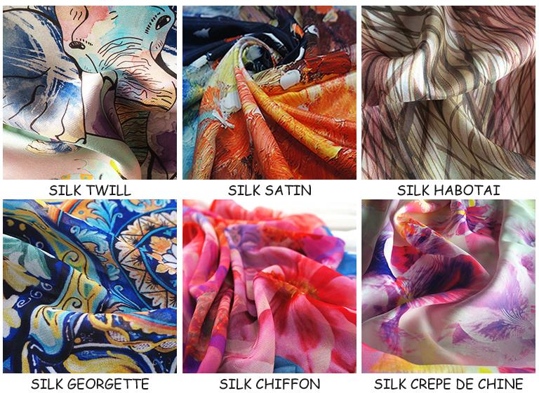 fabric for silk scarf