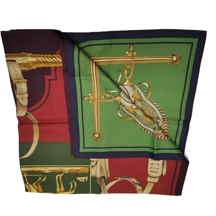 Double-Sided Printed Silk Scarf For Women